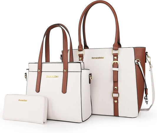 Montana West 3PCS Purses for Women Tote Bag and Wallet Set Shoulder Satchel Handbags
