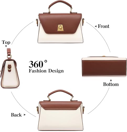 GOIACII Crossbody Bags for Women Top Handle Handbags Ladies Purses Leather Satchel