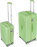Carry-on 20 Inch and 28 Inch Square Thickened ABS+PC Hard Shell luggage, Avocado Green