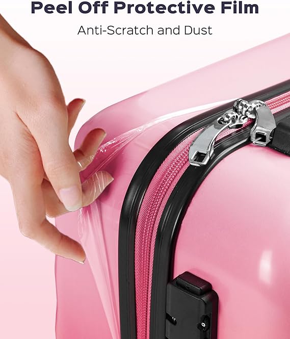 Suitour luggage sets 3 piece,Hardside Lightweight Suitcase Sets with Spinner Wheels & TSA lock,20/24/28 in Large Suitcase