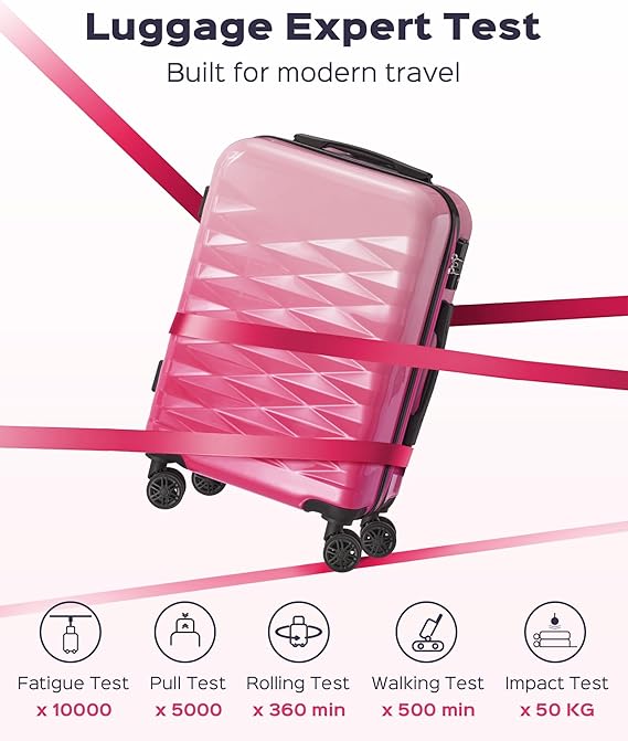 Suitour luggage sets 3 piece,Hardside Lightweight Suitcase Sets with Spinner Wheels & TSA lock,20/24/28 in Large Suitcase