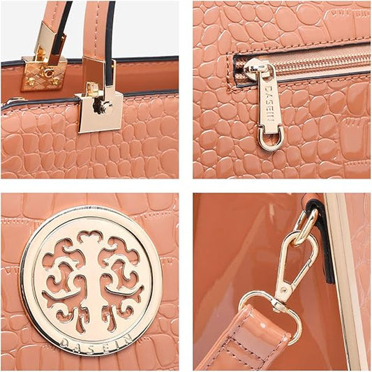 Dasein Women Purses and Handbags Top Handle Satchel Bags Large Shoulder Work Bag Tote with Wallet