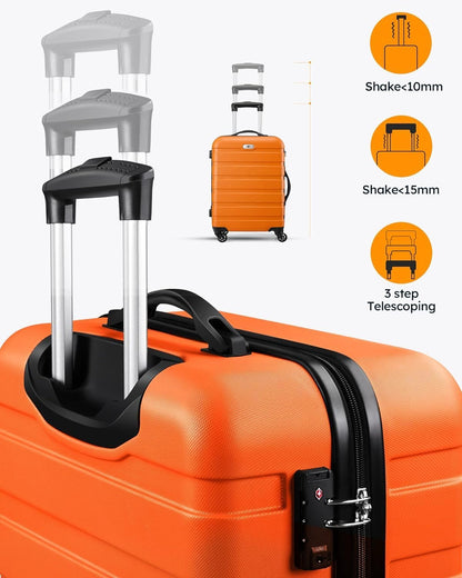 Suitour Luggage Sets 2 Piece with Spinner Wheels,Hard Shell 20 Carry on Suitcase and 28 inch Luggage with Spinner Wheels Suitcase Set with TSA Lock(20in/28in)