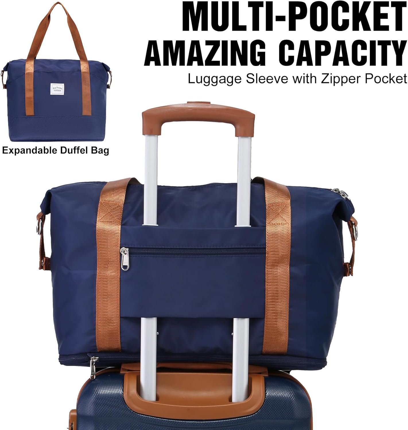 LONG VACATION Carry On Luggage Sets 3 Piece 20 Inch Suitcase Set, ABS+PC Hardshell Lightweight Travel Luggage