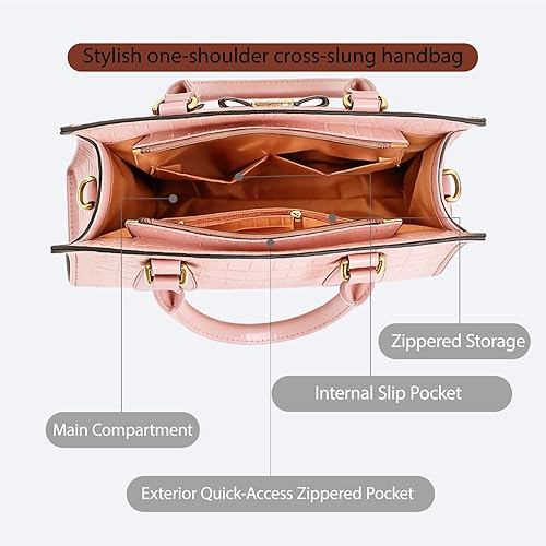 Tigpoy 2Pcs Purses and Handbags for Women, Shoulder Top Handle Bags Satchel Purses for Women Bow Birkin Bags for Women