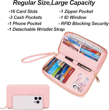 Qiyuer Women Purses And Handbags Set Ladies Top Handle Satchel Tote Shoulder Work Bag With Matching Clutch Wallet 2PCS