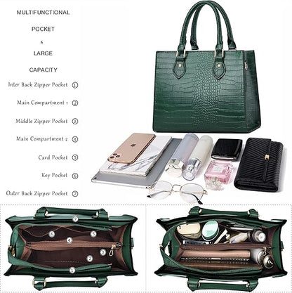 CHICAROUSAL Crossbody Purses and Handbags for Women PU Leather Tote Top Handle Satchel Shoulder Bags