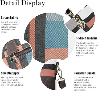 Purses and Handbags for Women Synthetic Leather Tote Crossbody Bags Satchel Purses Set 6pcs