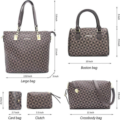 2E-youth Designer Purses and Handbags for Women Satchel Shoulder Bag Tote Top Handle Bag