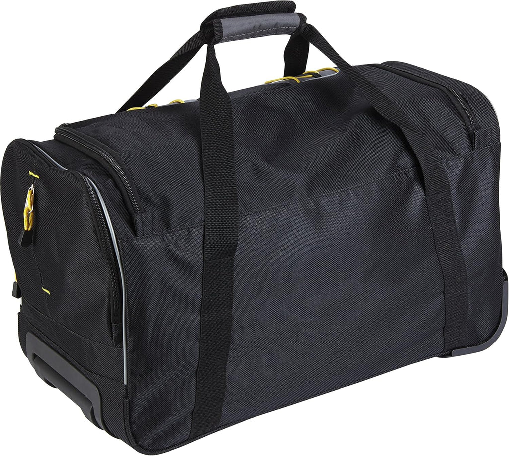 TPRC Sierra Madre II Upright Rolling Duffel Bag, Black/Gray, 21-Inch